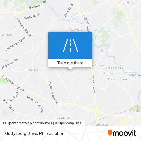 Gettysburg Drive map