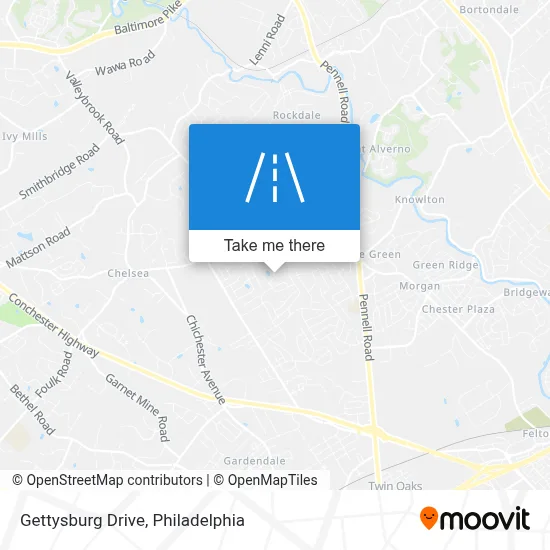 Gettysburg Drive map