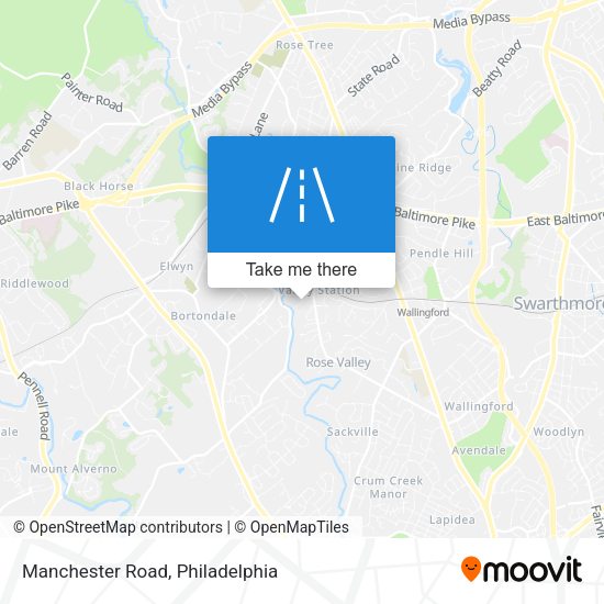 Manchester Road map