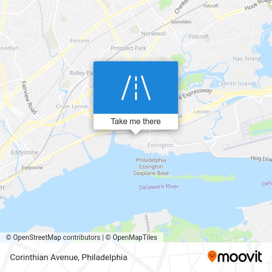 Corinthian Avenue map