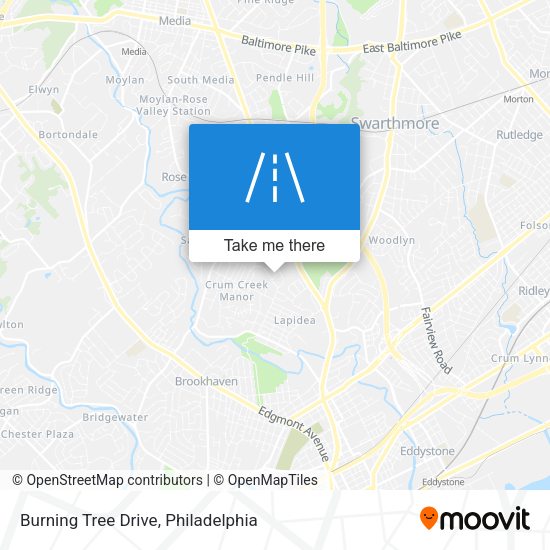 Burning Tree Drive map