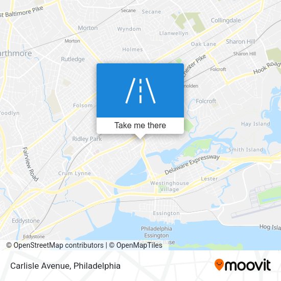 Carlisle Avenue map