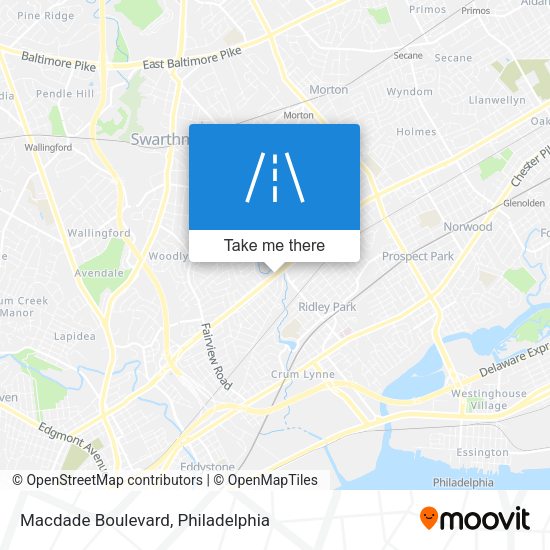 Mapa de Macdade Boulevard