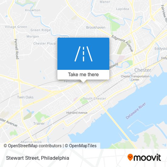 Stewart Street map