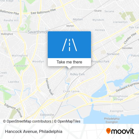 Hancock Avenue map