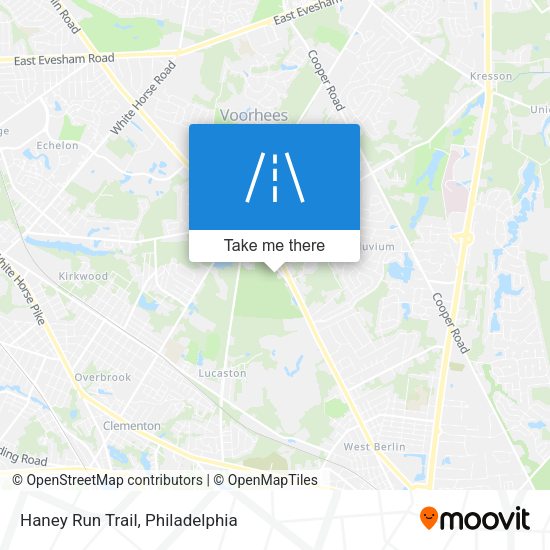 Haney Run Trail map