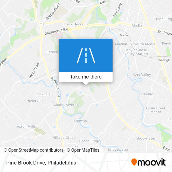 Pine Brook Drive map