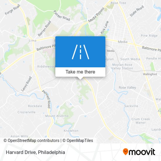 Harvard Drive map