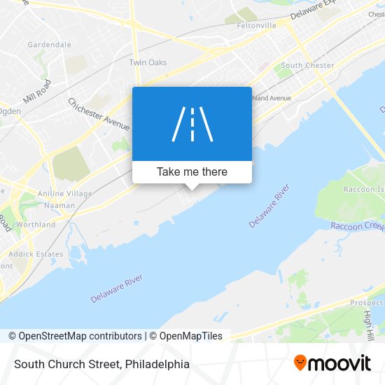 South Church Street map