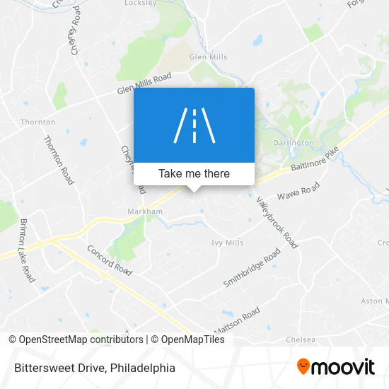 Bittersweet Drive map