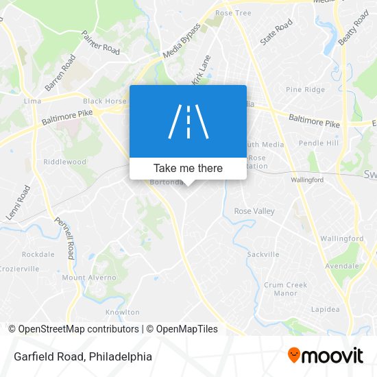 Mapa de Garfield Road