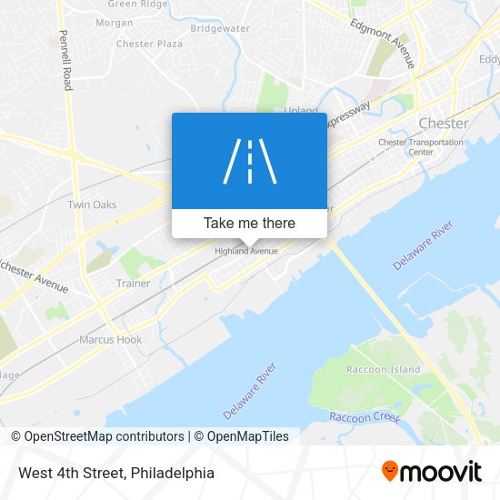 West 4th Street map