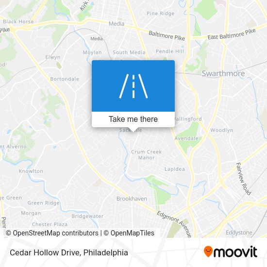 Cedar Hollow Drive map