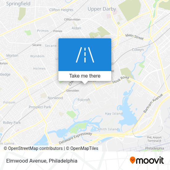 Mapa de Elmwood Avenue