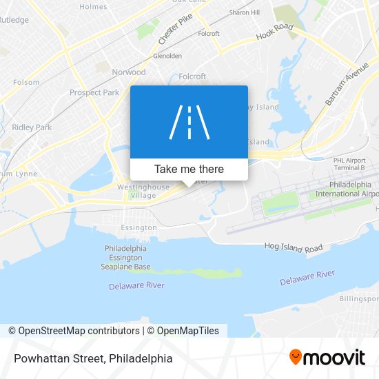 Mapa de Powhattan Street
