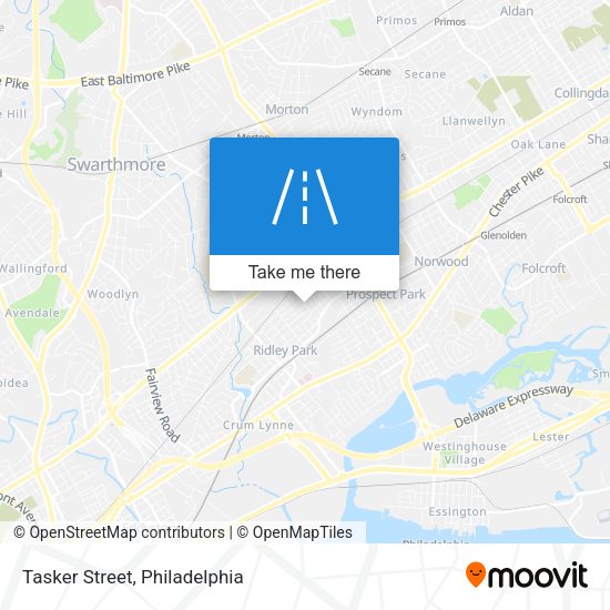 Mapa de Tasker Street