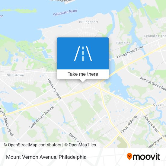 Mount Vernon Avenue map
