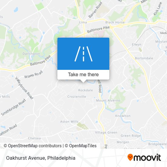 Oakhurst Avenue map
