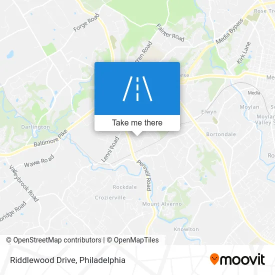 Riddlewood Drive map