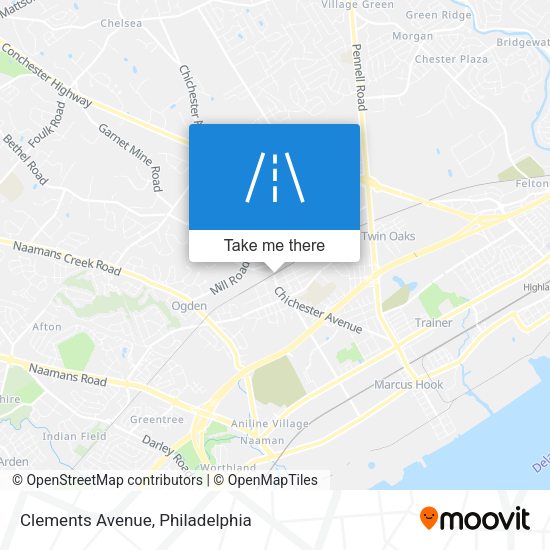 Mapa de Clements Avenue