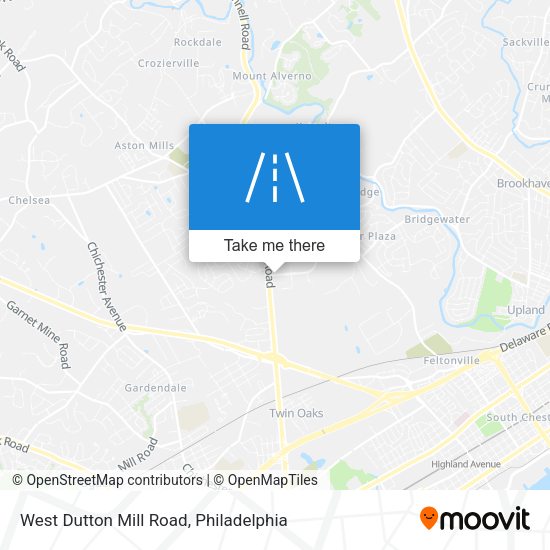 West Dutton Mill Road map
