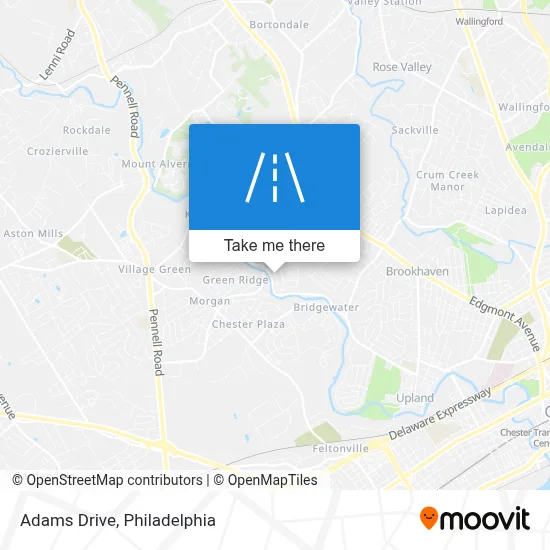 Adams Drive map