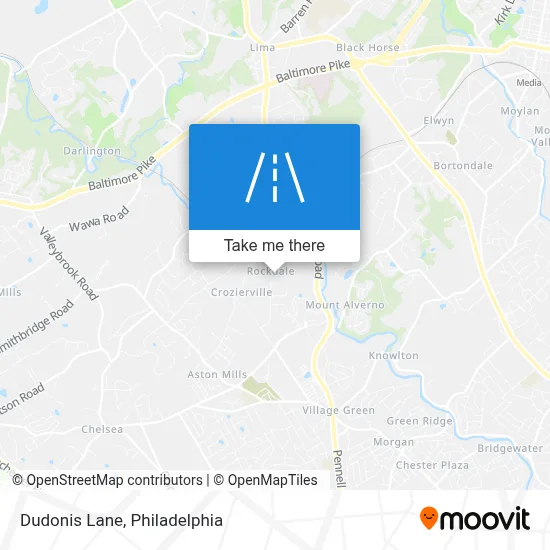 Dudonis Lane map