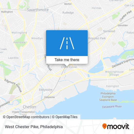 West Chester Pike map