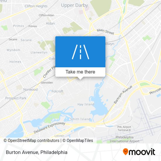Burton Avenue map