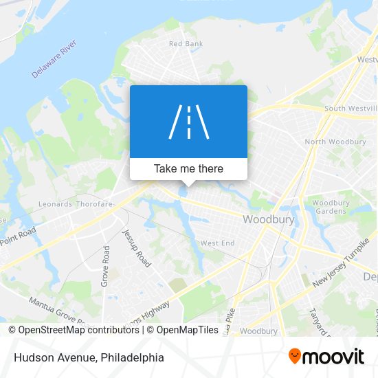 Mapa de Hudson Avenue