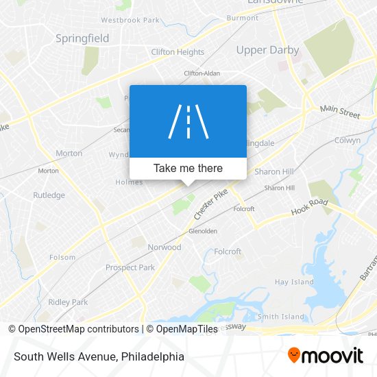 South Wells Avenue map