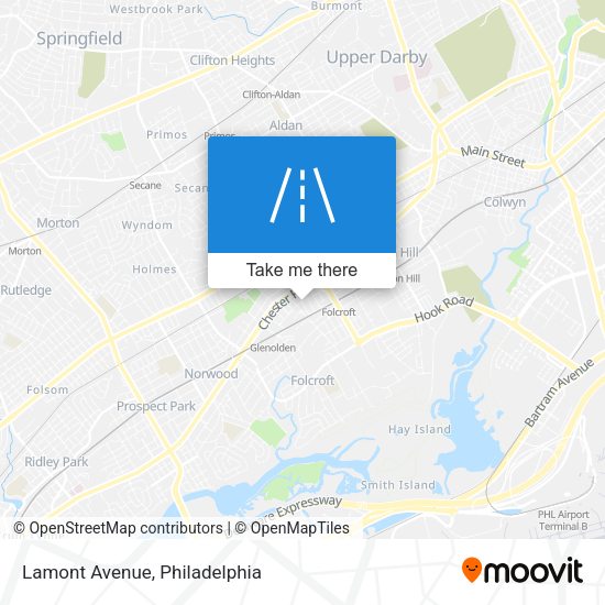 Lamont Avenue map