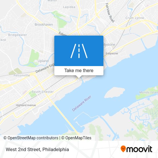 Mapa de West 2nd Street