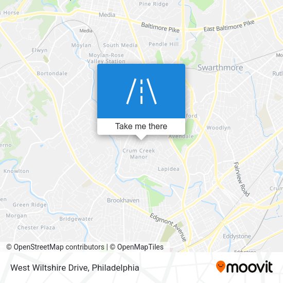 West Wiltshire Drive map