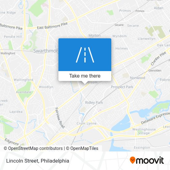 Lincoln Street map