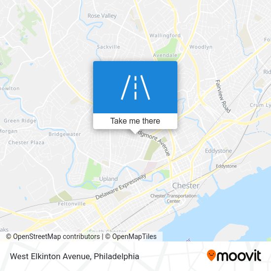 West Elkinton Avenue map