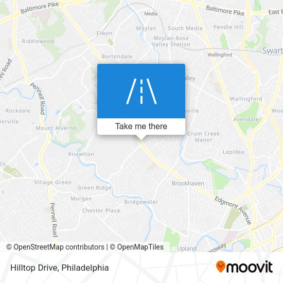 Hilltop Drive map