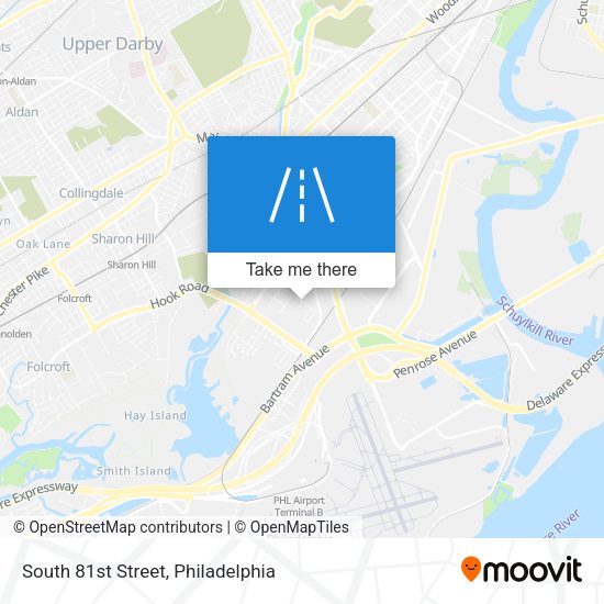 South 81st Street map