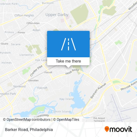 Mapa de Barker Road