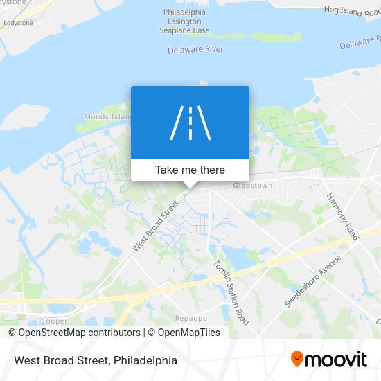 Mapa de West Broad Street