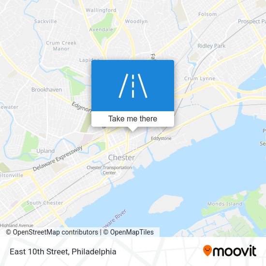 East 10th Street map
