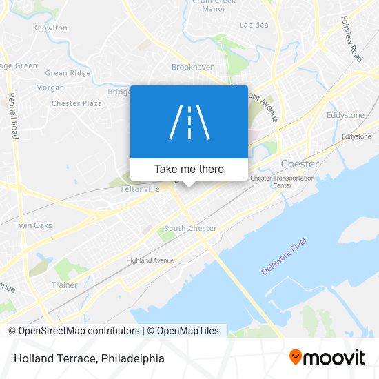 Holland Terrace map