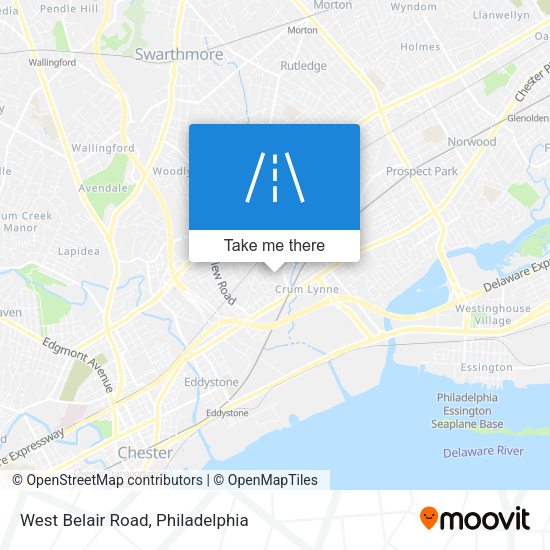 West Belair Road map