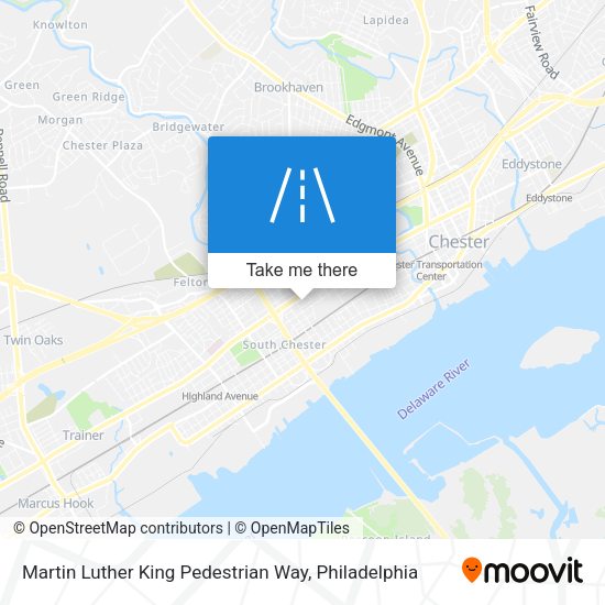 Mapa de Martin Luther King Pedestrian Way