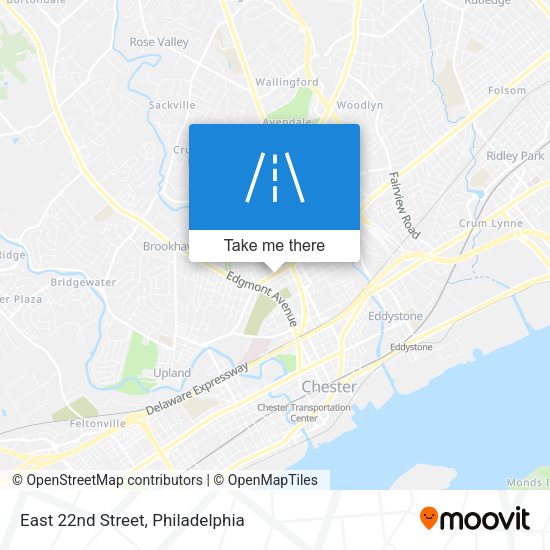 East 22nd Street map
