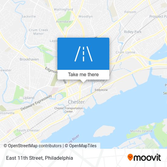 East 11th Street map