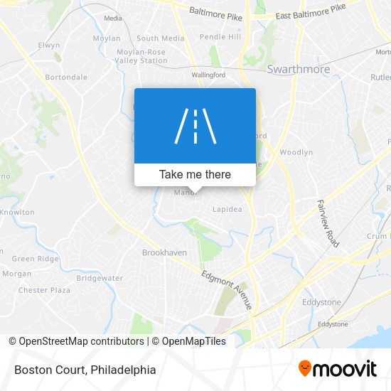 Mapa de Boston Court