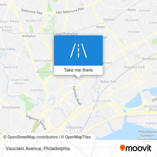 Vauclain Avenue map