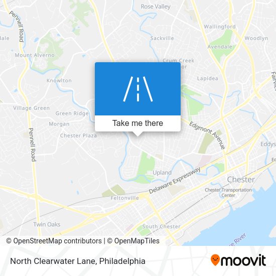 North Clearwater Lane map
