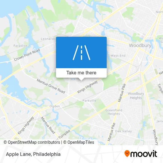 Apple Lane map